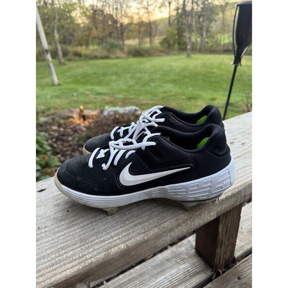 Nike Zoom Hyper Diamond 3 Elite Softball Cleats Metal AV3043-009 Black Size 8.5 - Picture 3 of 9